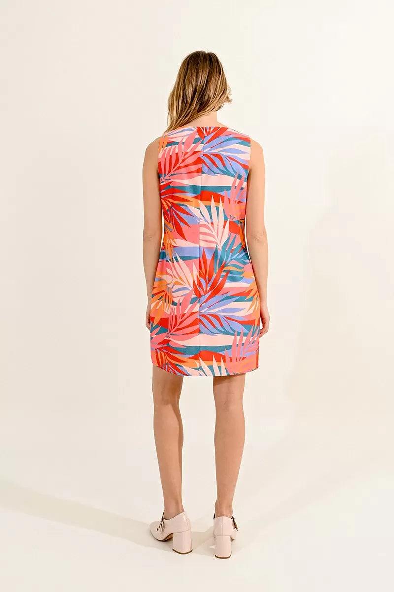 Palm Leaf Sheath Dress