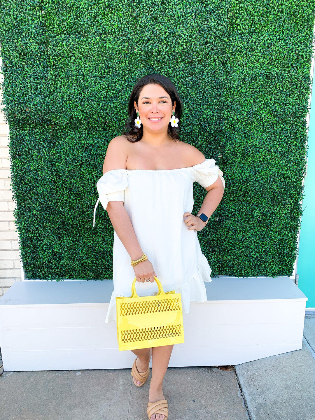 Spring Tie Sleeved Dress - Très Chic