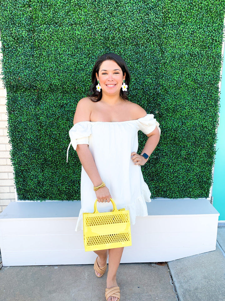 Spring Tie Sleeved Dress - Très Chic