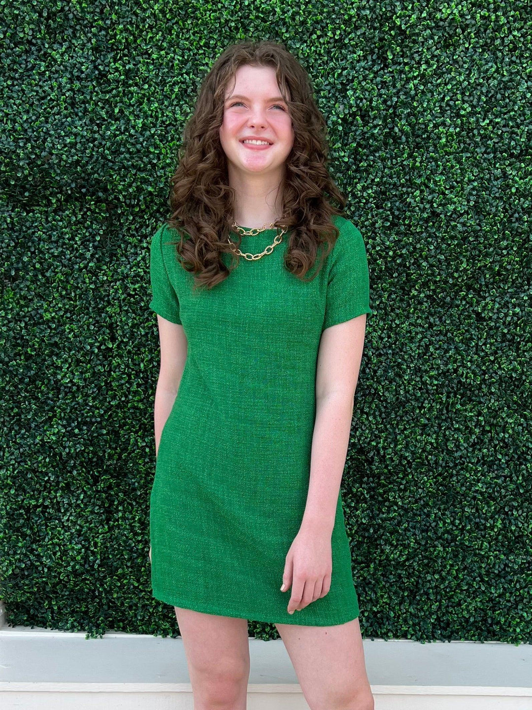 white dress boutique tweet kelly green