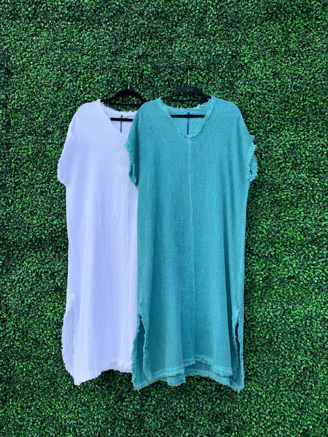 Long linen dresses for Houston summer from Tres Chic