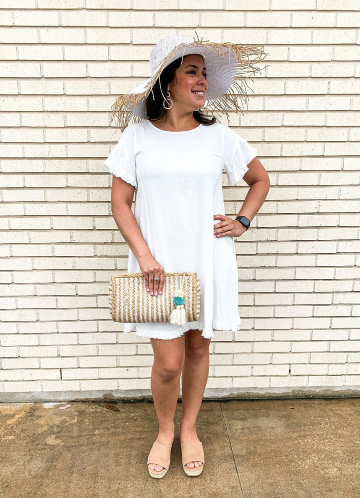 Ruffle Fringe Dress - Tres Chic Houston
