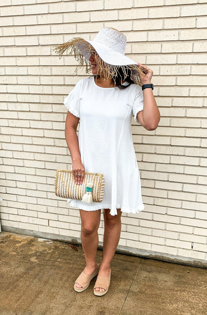 Ruffle Fringe Dress - Tres Chic Houston