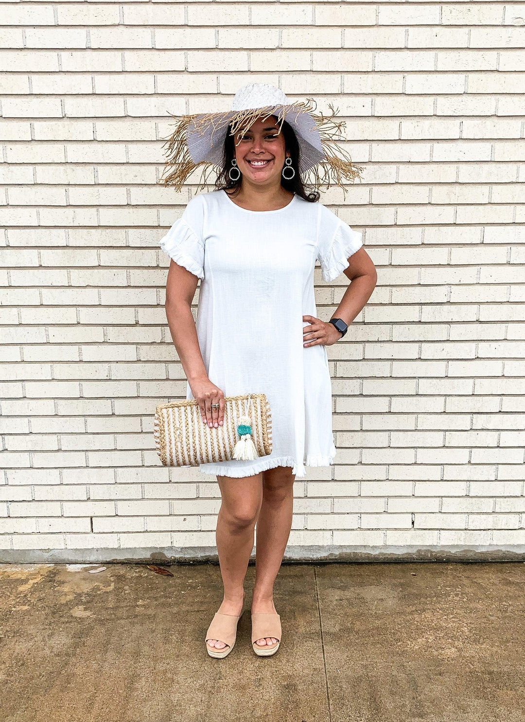Ruffle Fringe Dress - Tres Chic Houston