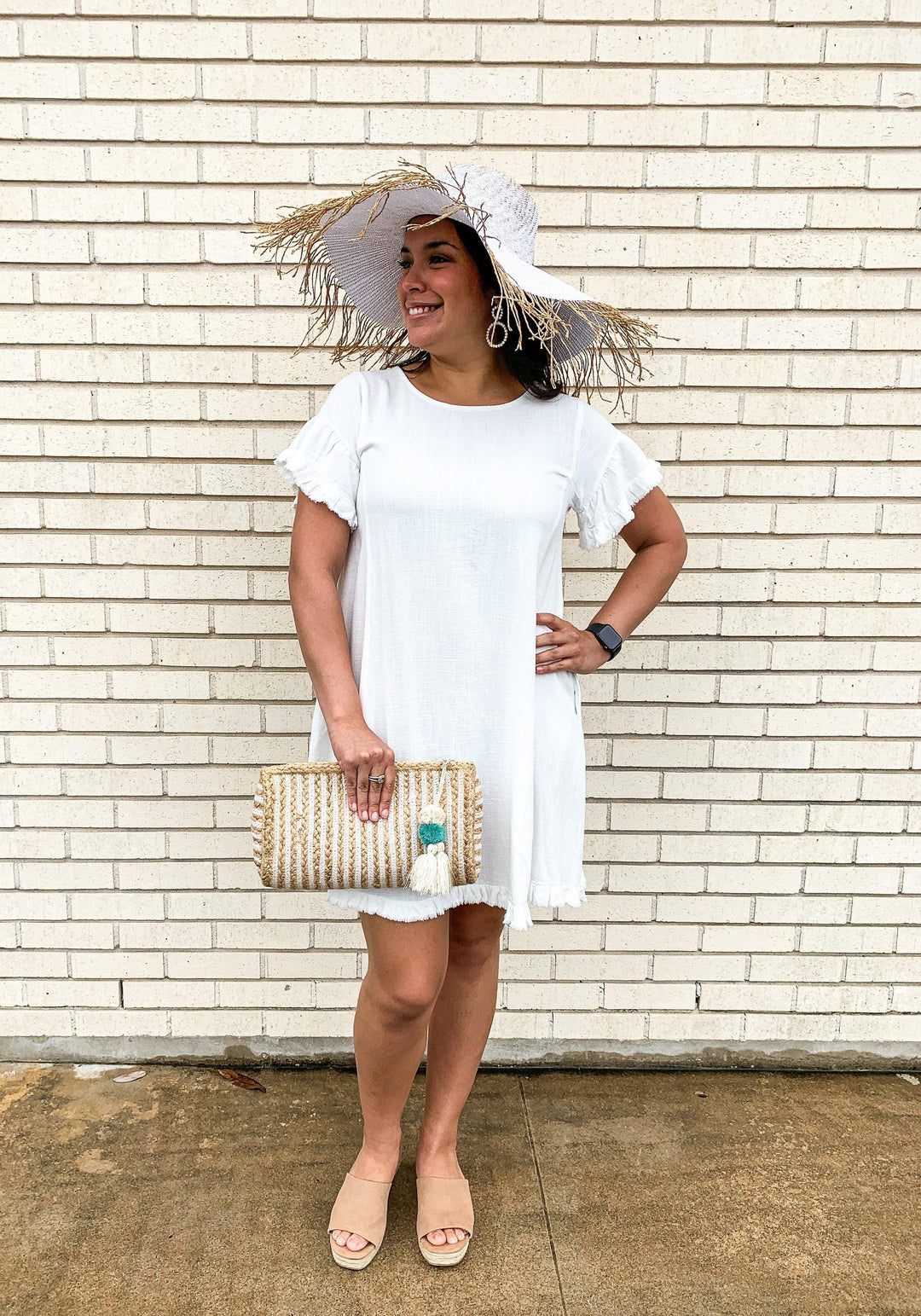 Ruffle Fringe Dress - Tres Chic Houston