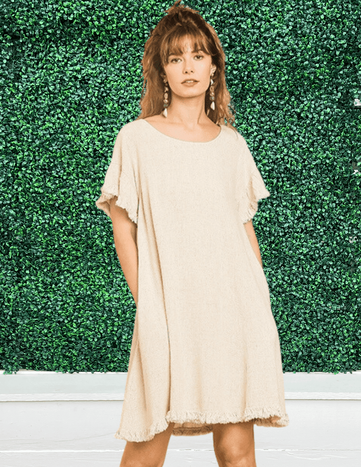 linen swing dress easy cover up tres chic women over 50