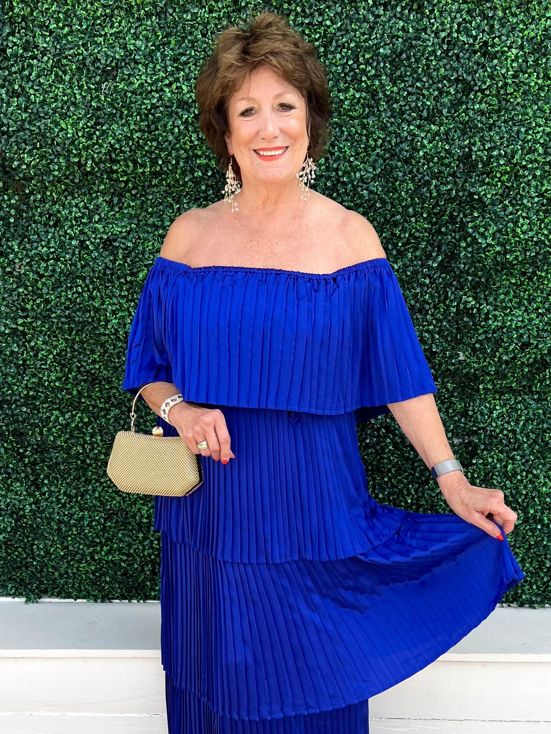 tres chic boutique evening wear royal blue
