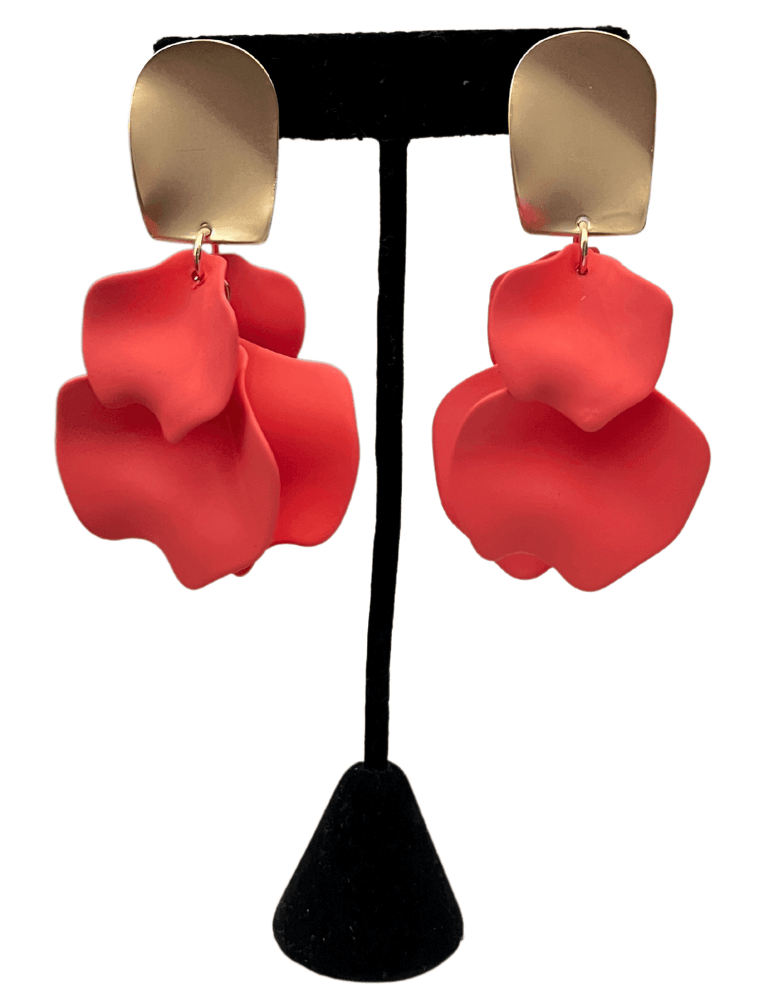 spring summer colorful earrings petals dangle