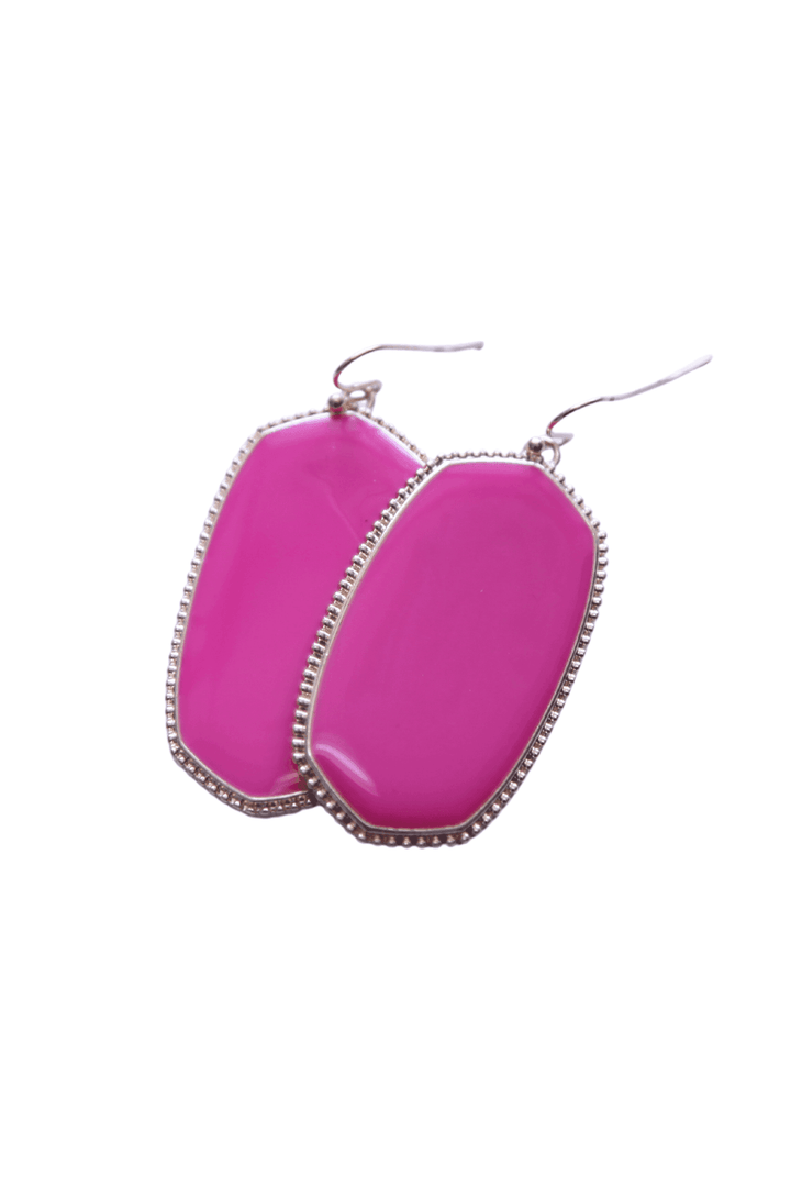 Hot pink Kendra Scott x Tres Chic Earrings