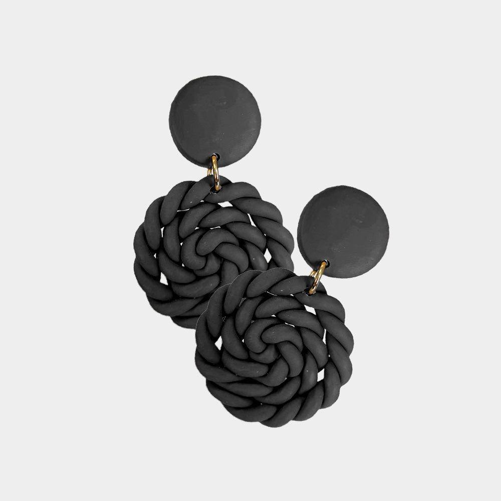 Clay Braided Earrings - Très Chic