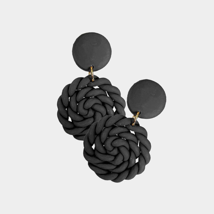 Clay Braided Earrings - Très Chic