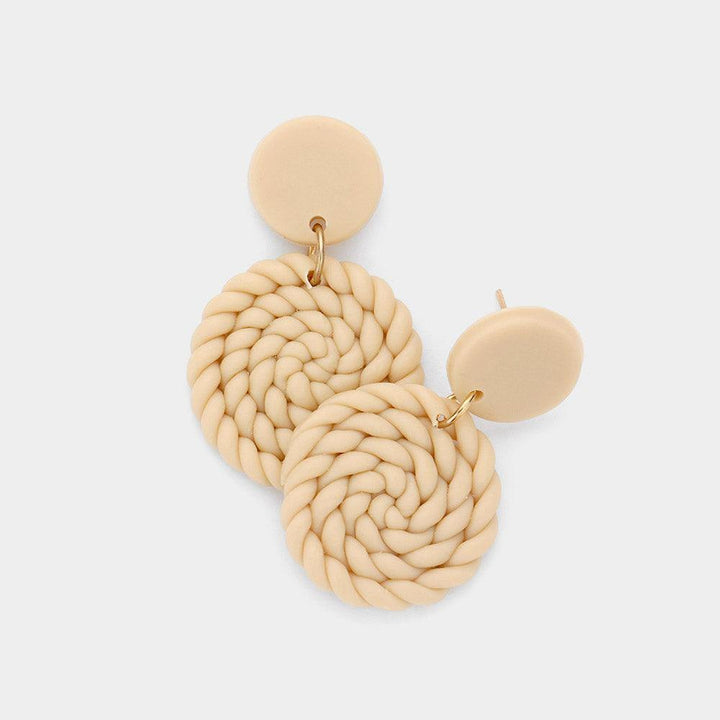 Clay Braided Earrings - Très Chic