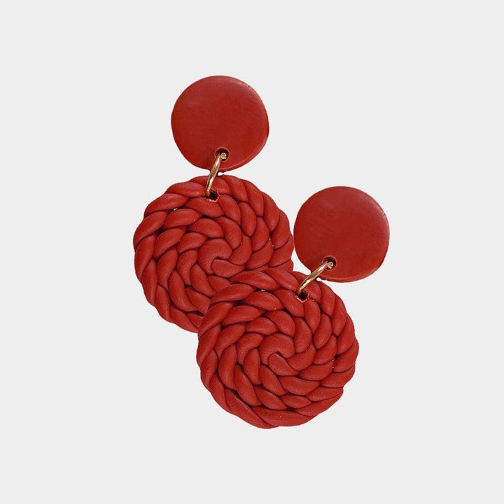 Clay Braided Earrings - Très Chic