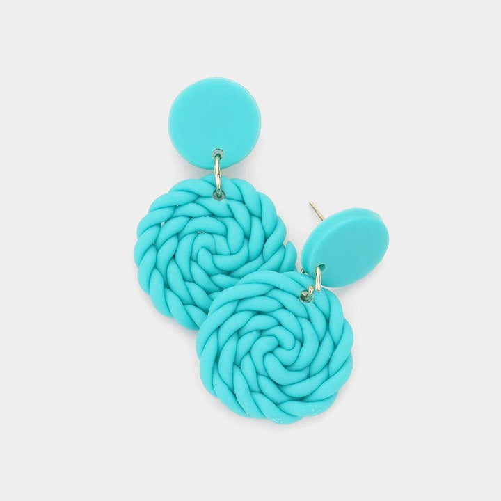 Clay Braided Earrings - Très Chic