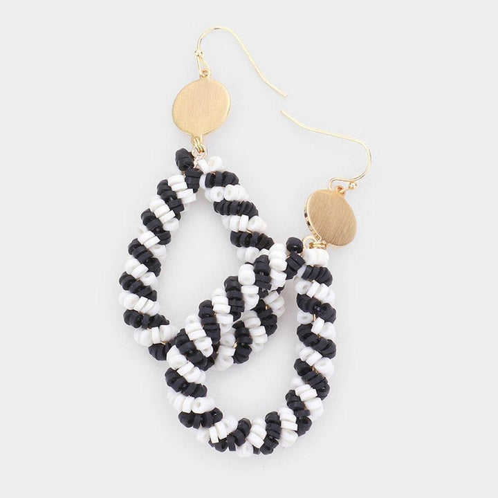 Heishi Teardrop Earrings (2 Colors) - Très Chic
