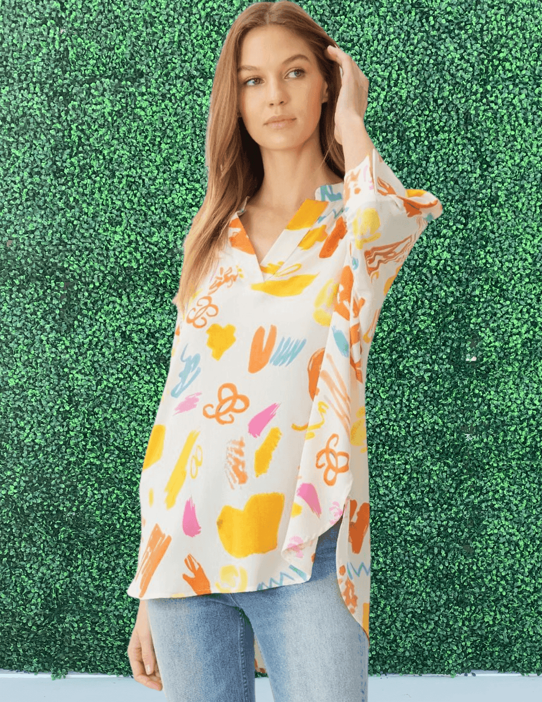 Finger Paint Hi-Lo Top
