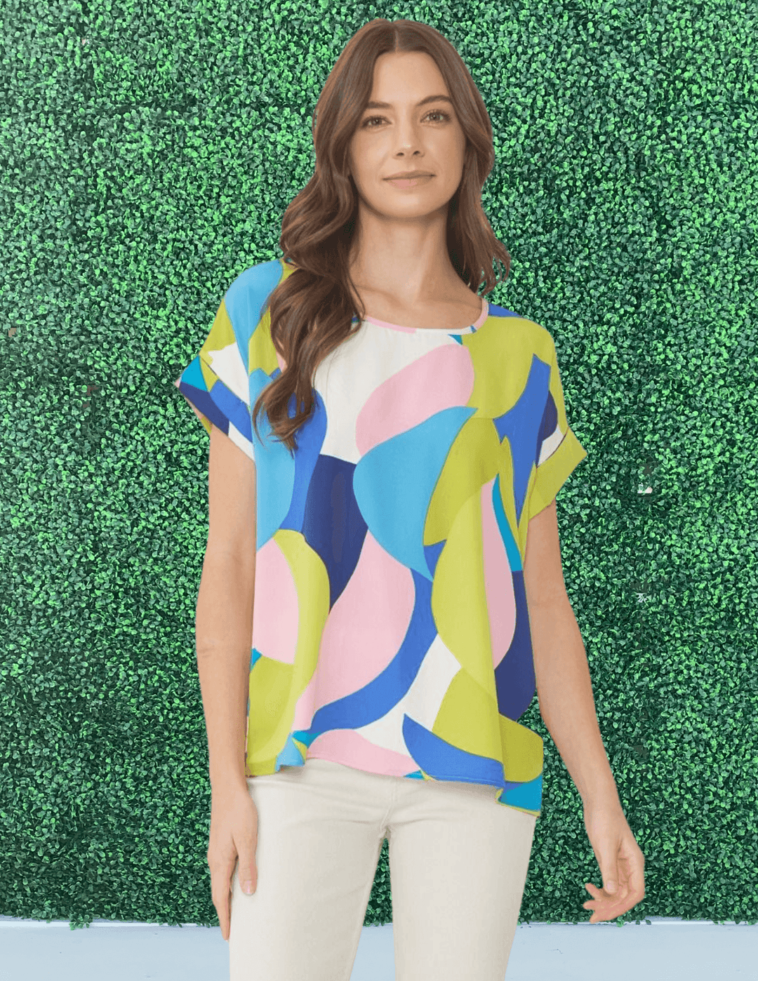 classic roll tab easy t shirt blouse
