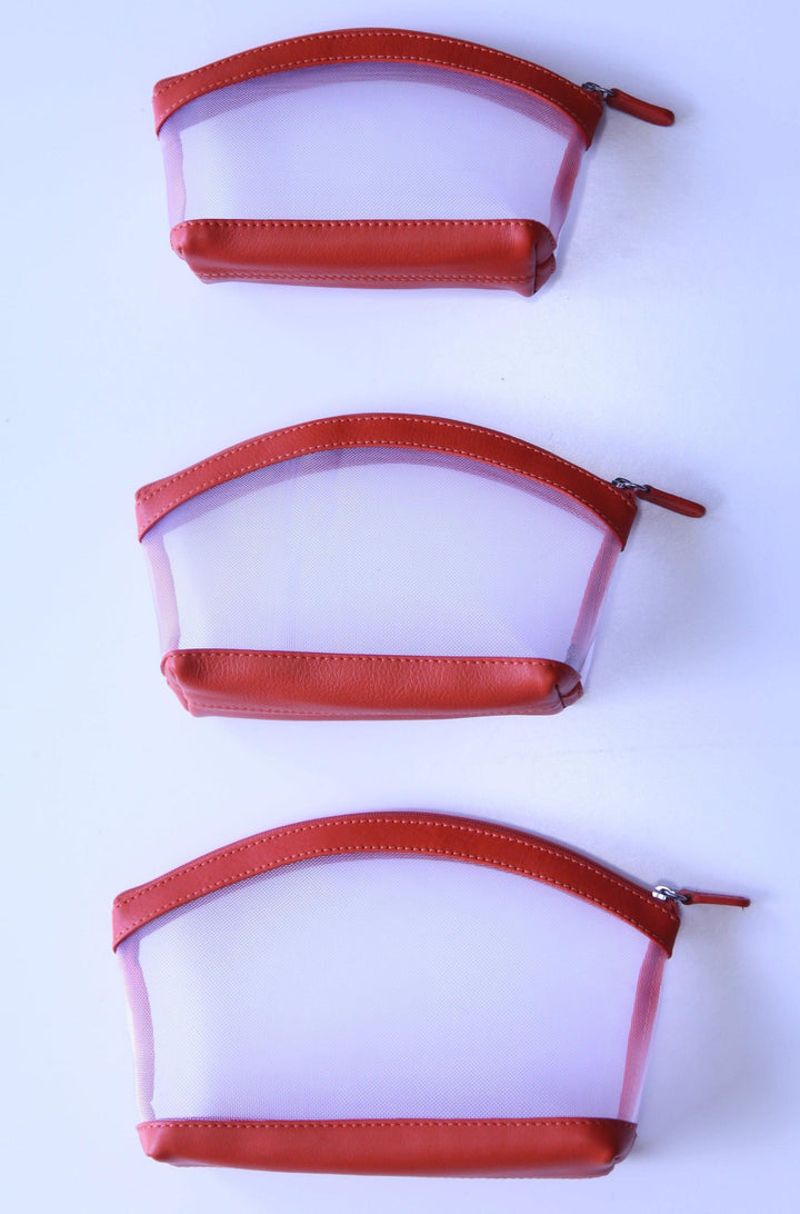 Three size options of pouches