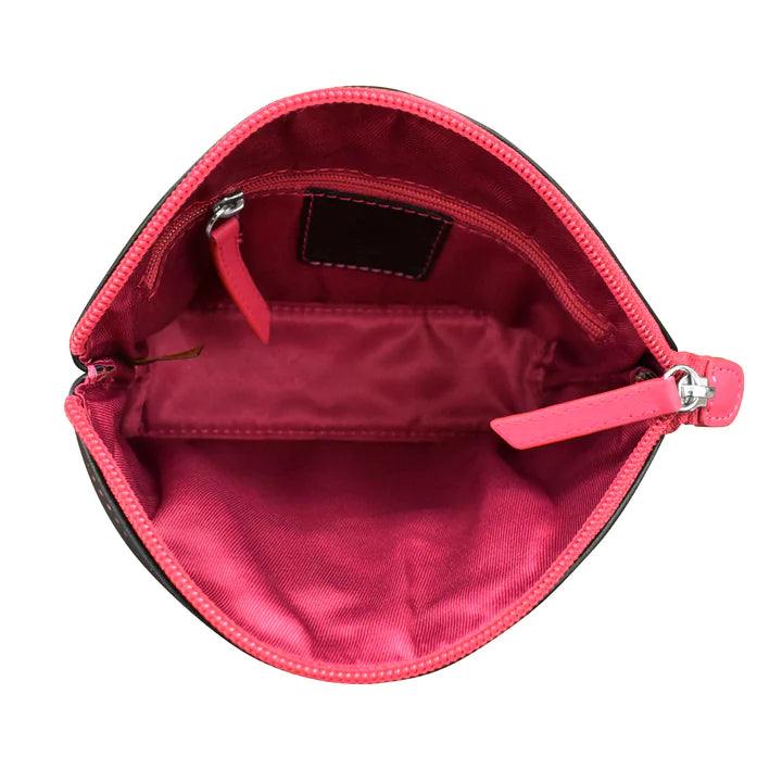 women's cosmetic case with lips leather gift boutique houston