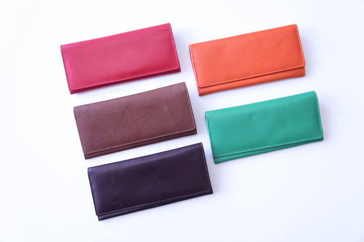 leather colorful wallets