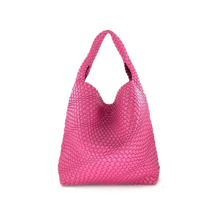 Large Woven Hobo Bag - Très Chic
