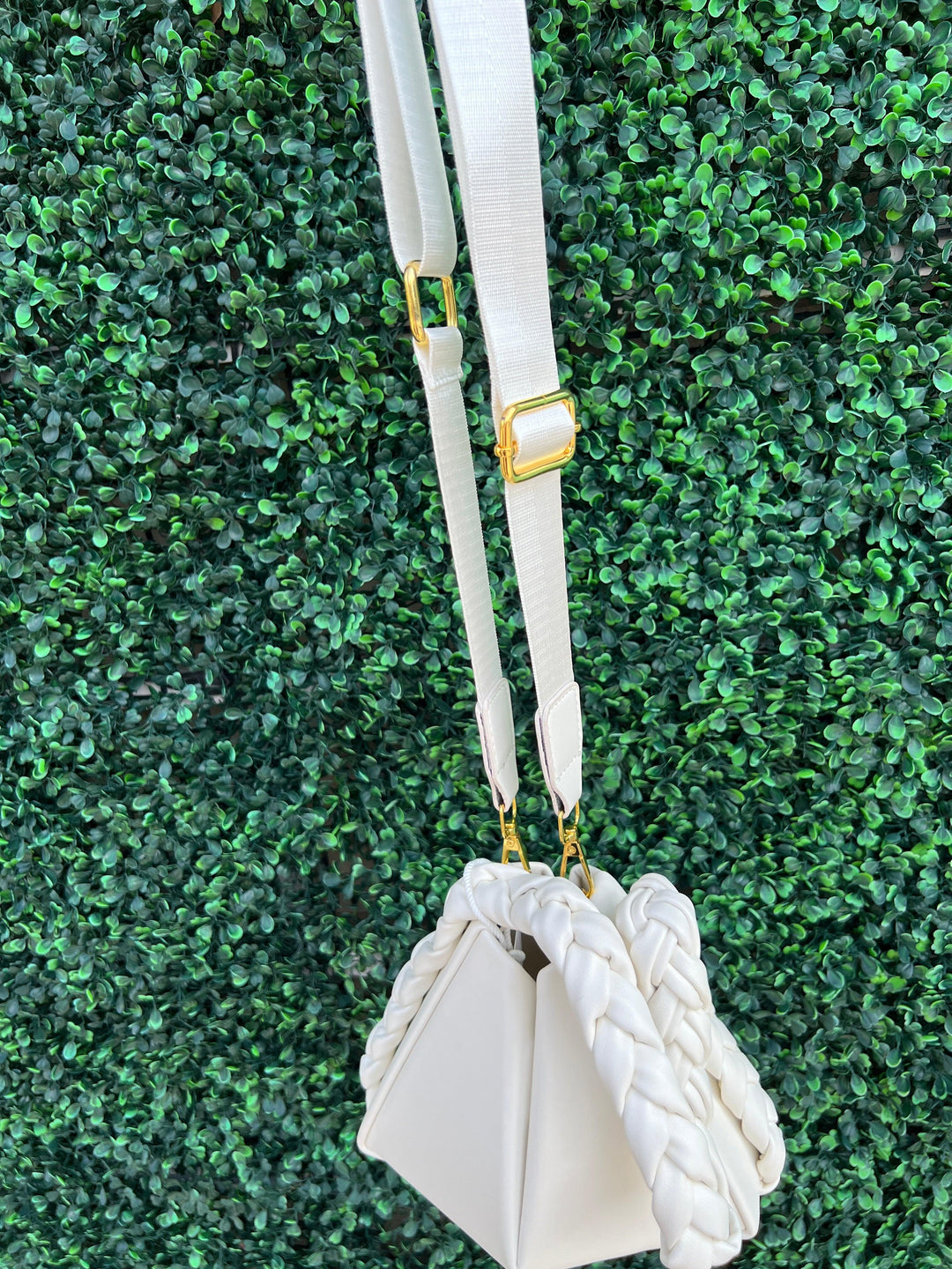 Hexagon shape 1 braid strap+guitar strap bag with magnetic closure unique handbags boutique