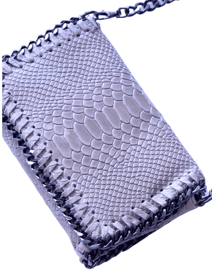 vegan croc print crossbody/clutch