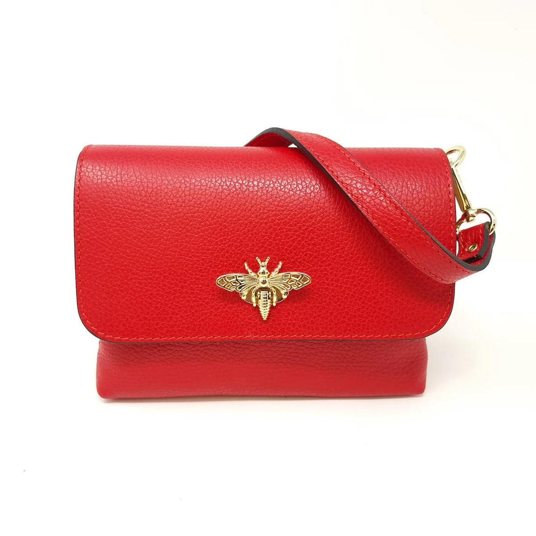 tres chic boutique bee butterfly leather small handbag clutch crossbody german fuentes