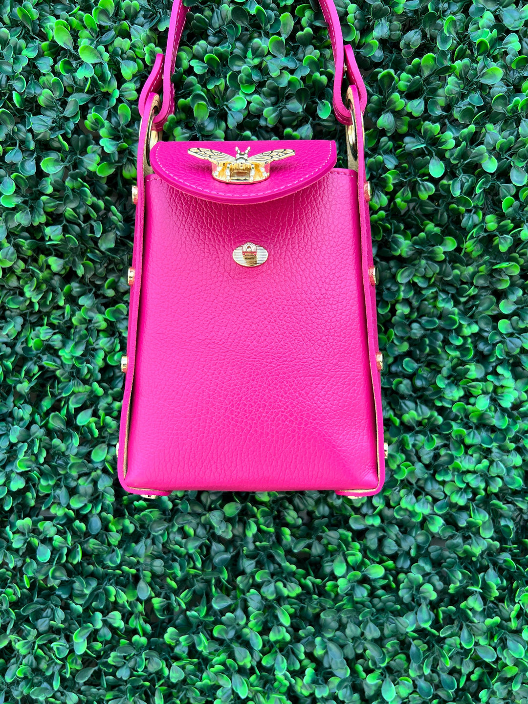 top handle bee purse tres chic houston leather mini bag pink