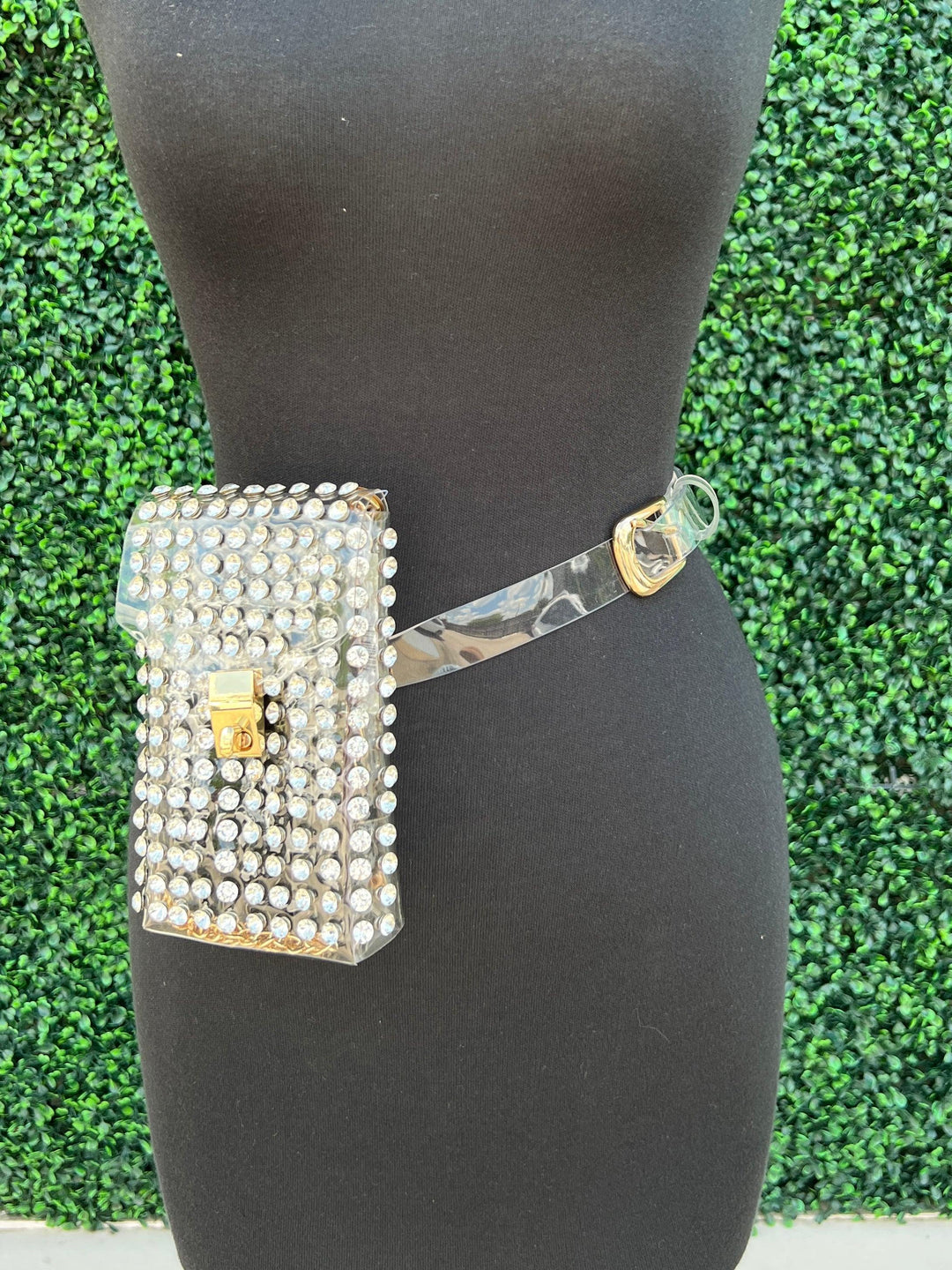 fancy clear bag fanny pack for event or game day