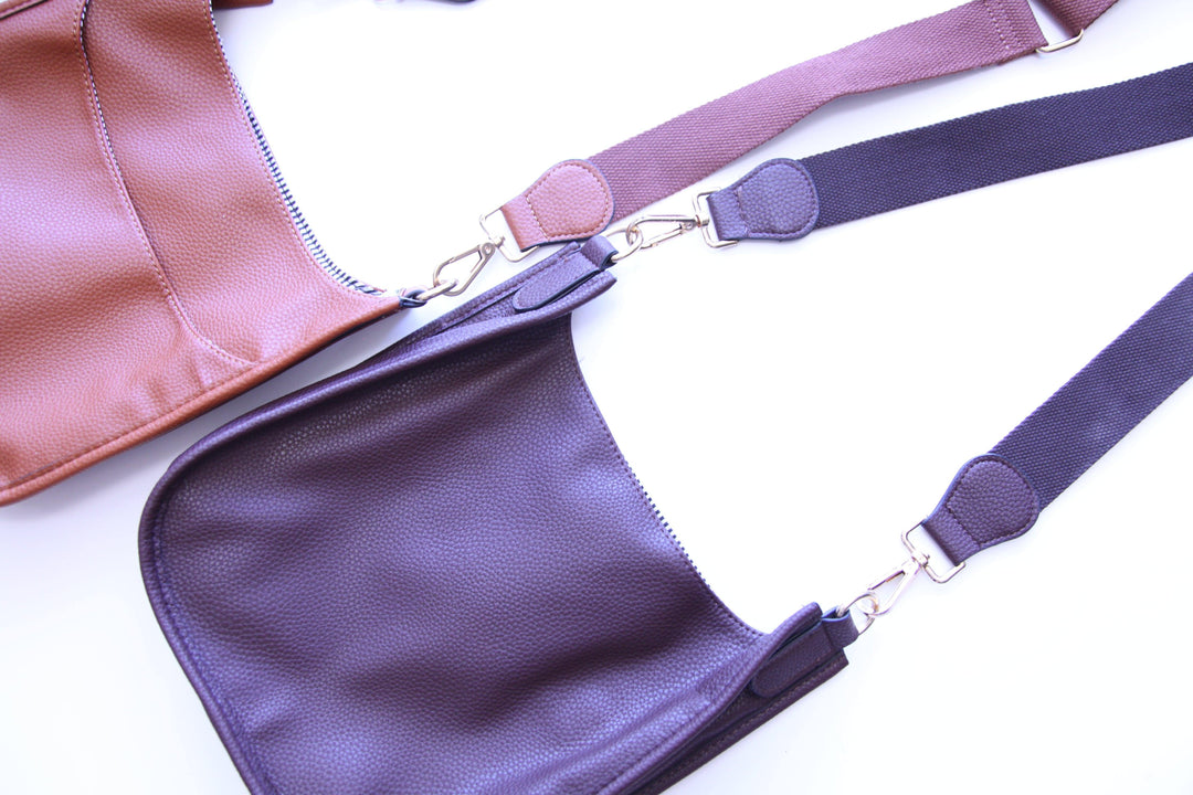 Pebbled vegan leather bag in West University area