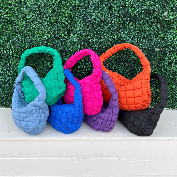 Quilted Puffy Purse- Micro like COS boutique houston gift ideas