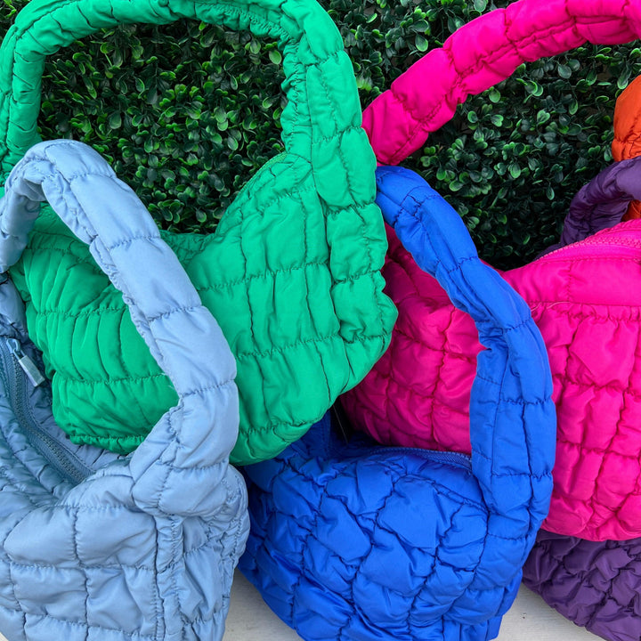 Quilted Puffy Purse- Micro like COS boutique houston gift ideas