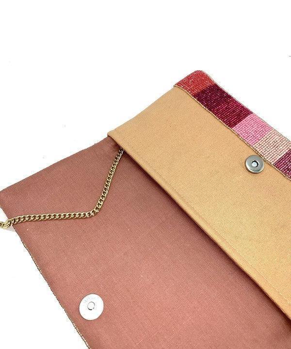 Rosè All Day Beaded Clutch - Très Chic