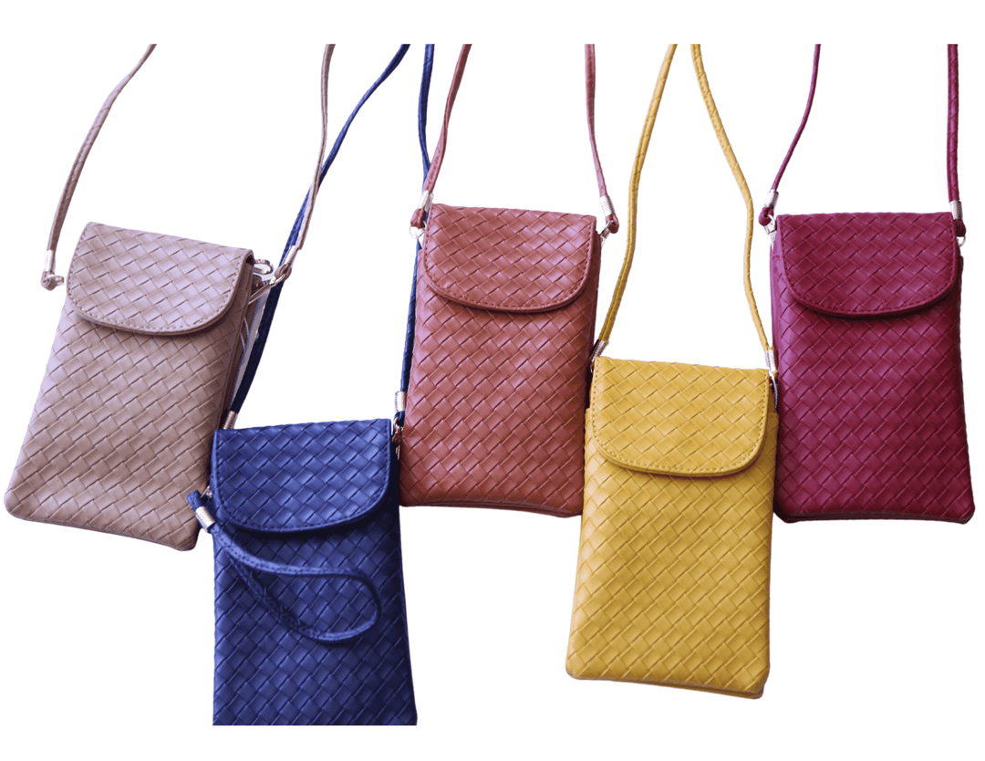 So many pretty deep colors of purses to hold your phone