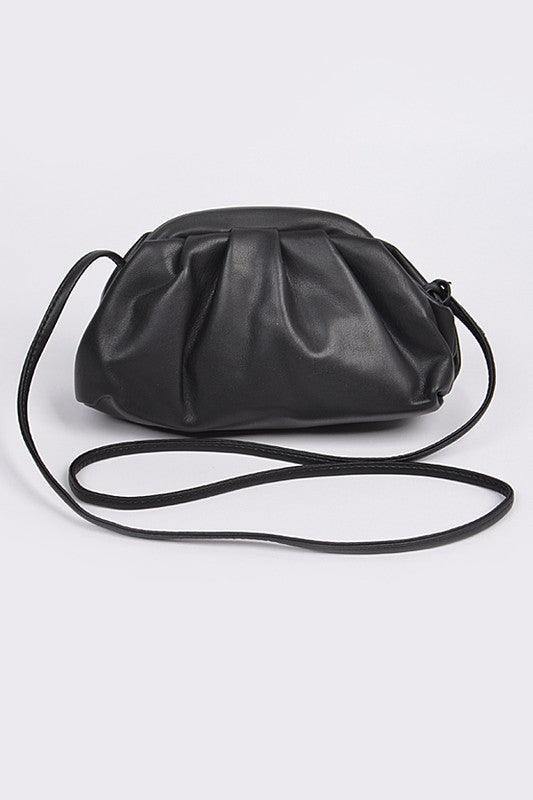 Frame Pleated Cross Body Bag - Tres Chic Houston