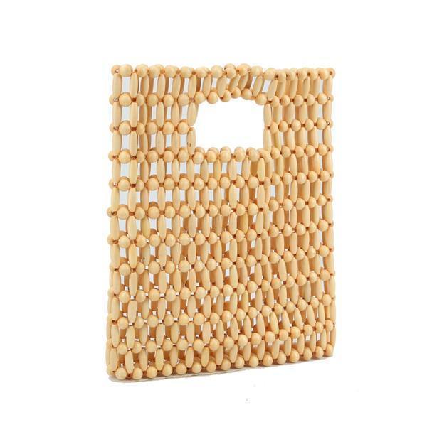 Woven Beaded Bag - Tres Chic Houston