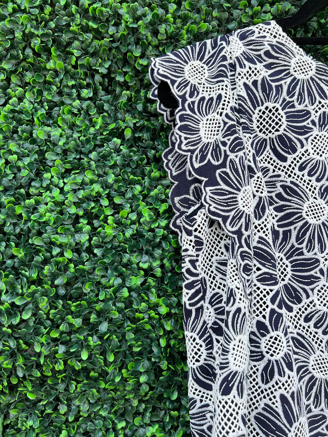 ruffle sleeve detail top at dress shop houston