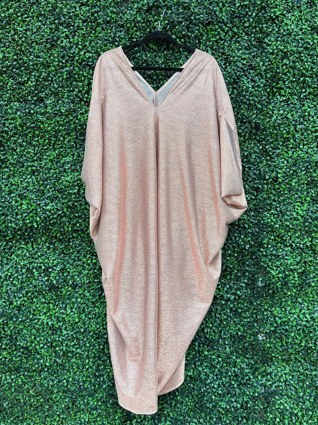 Rose Gold Shimmer Sheer Caftan - Très Chic