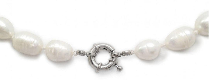 Freshwater Baroque Pearl Necklace w/Crystal Stations (More Colors) - Tres Chic Houston