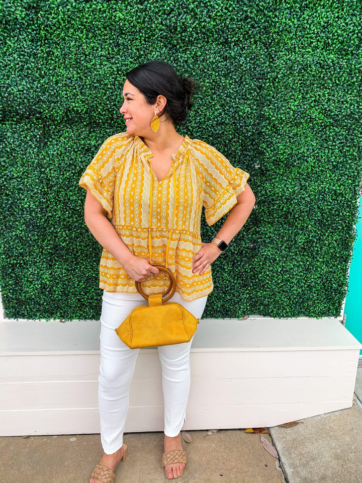 Embroidered Empire Top - Très Chic