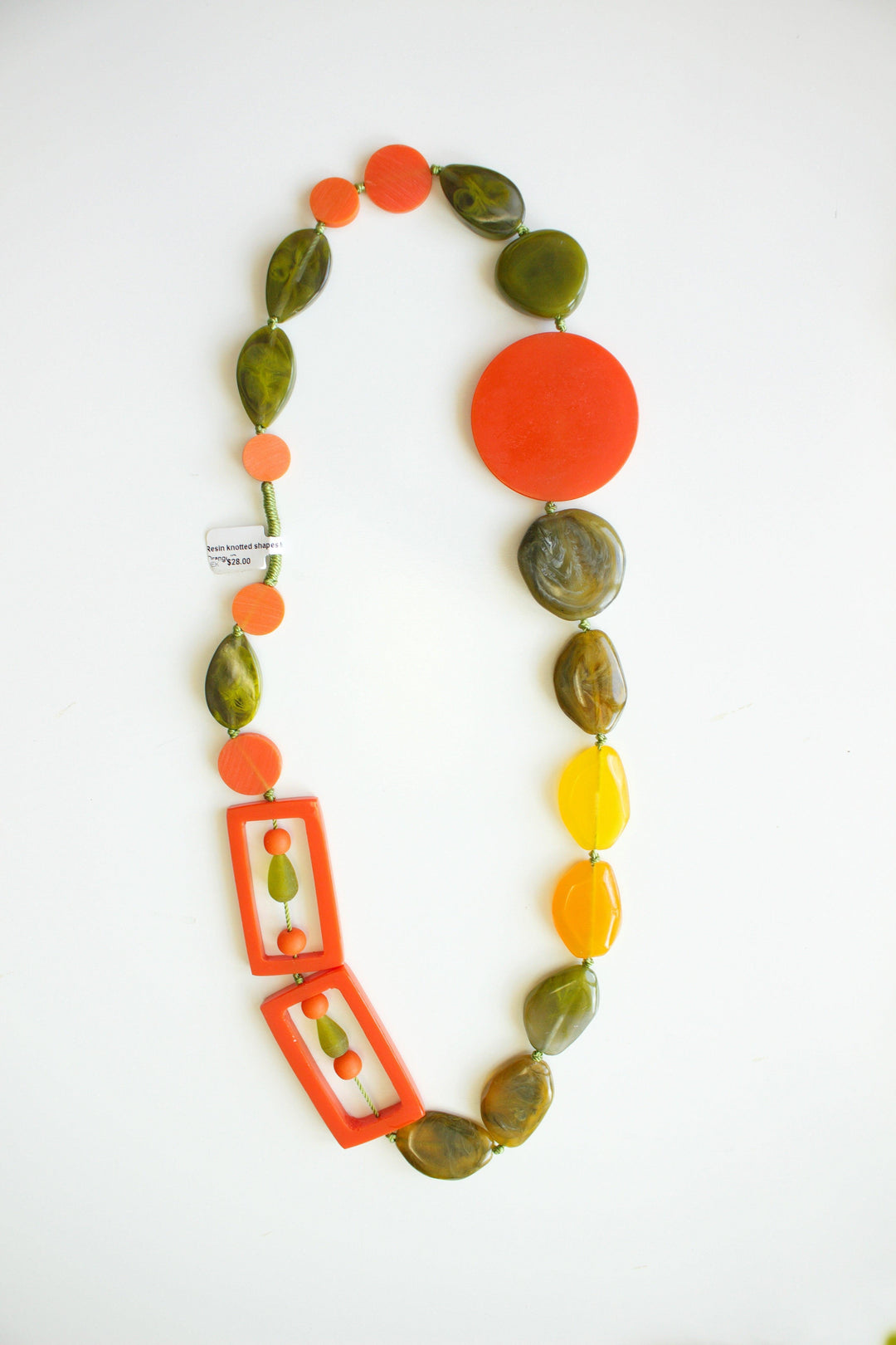 Resin Multi Shaped Necklaces - Tres Chic Houston