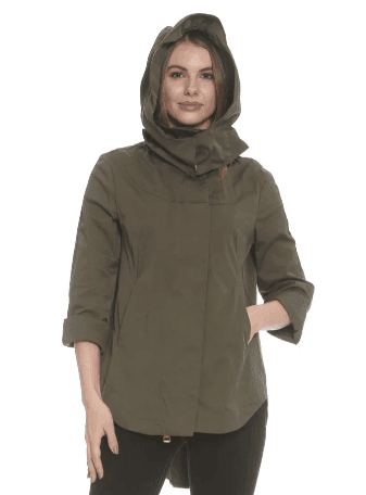 Water Resistant Jacket Zip off hood cute and colorful