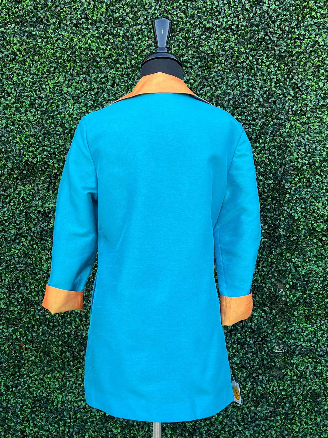 Orange and Turquoise Reversible Jacket