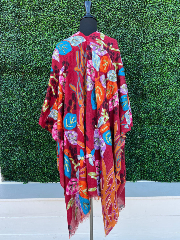 ANU Embroidered San Ramon Ruana