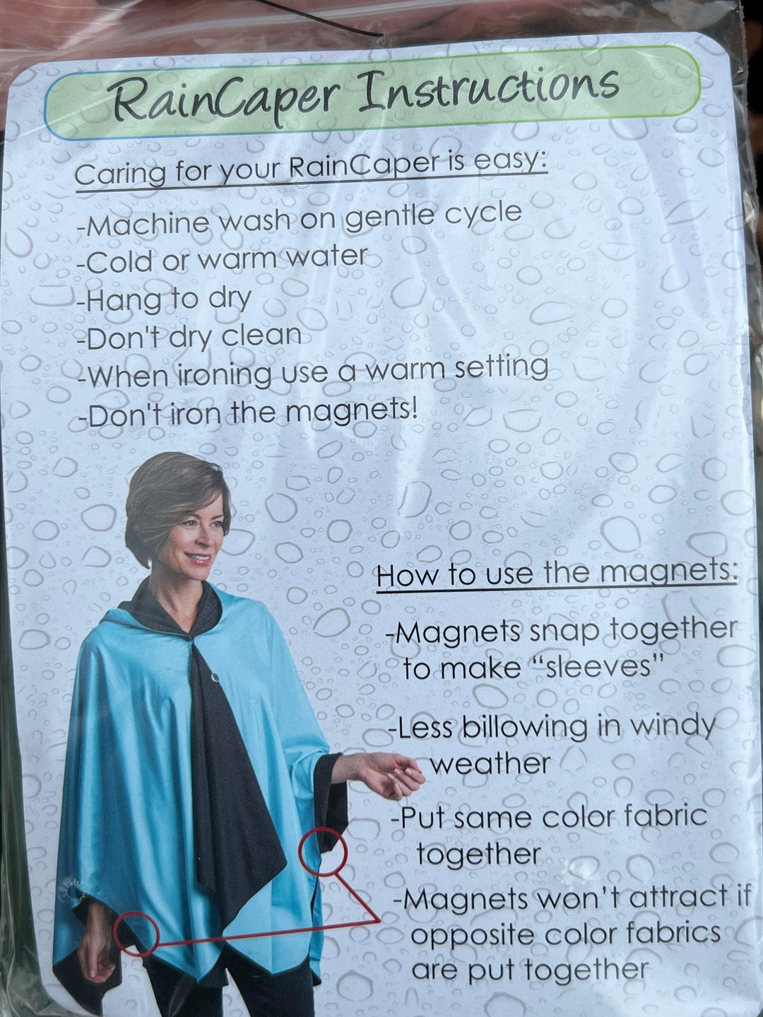Reversible Rain Cape