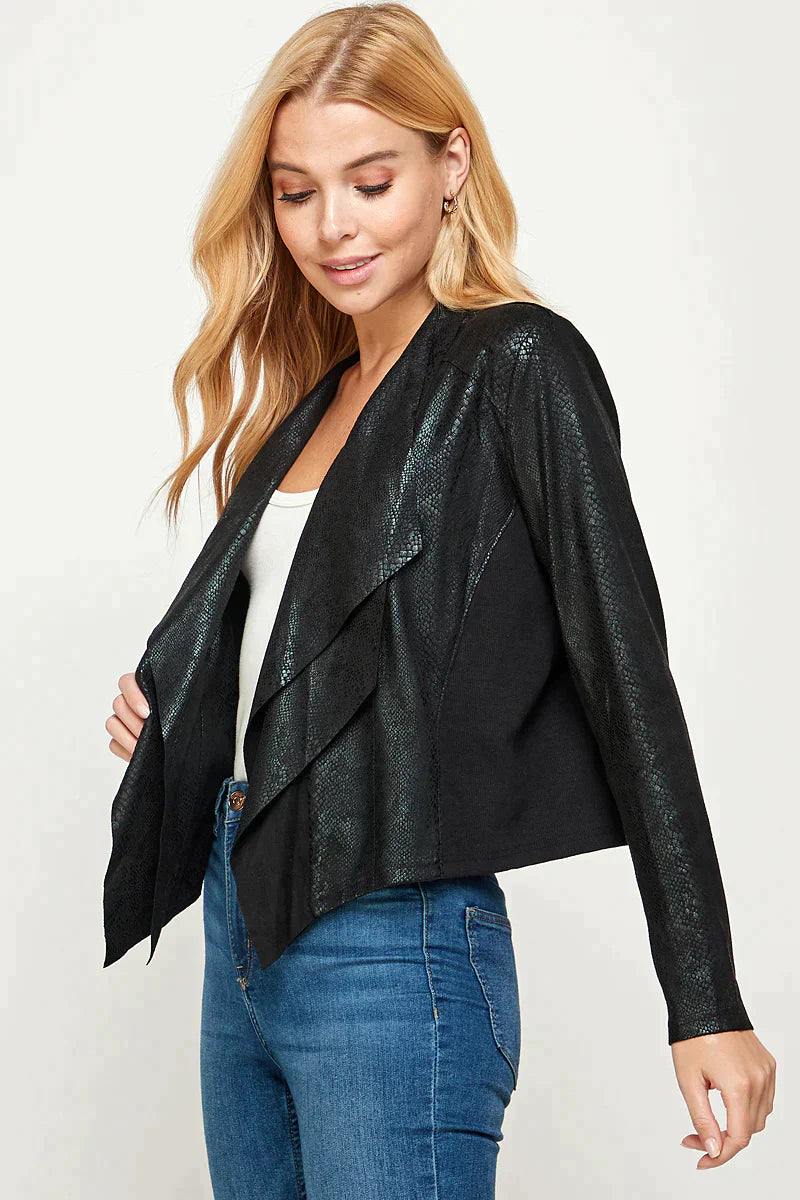 womens rodeo boutique over 50 jacket snakeskin