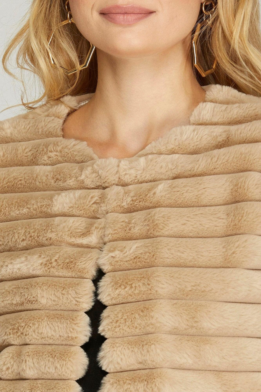 Faux Fur Short Bolero Jacket she and sky brand