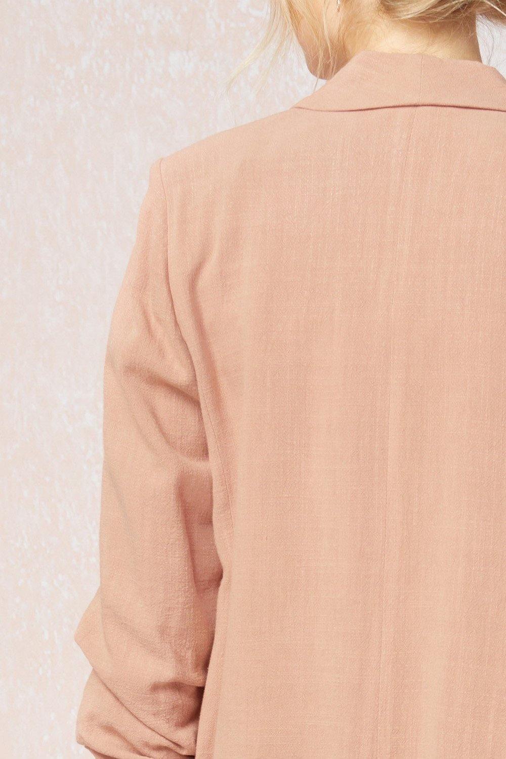 Shirred Blazer Jacket - Tres Chic Houston