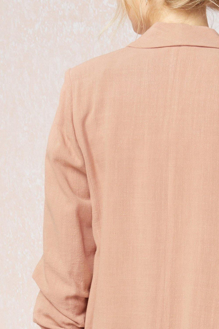 Shirred Blazer Jacket - Tres Chic Houston